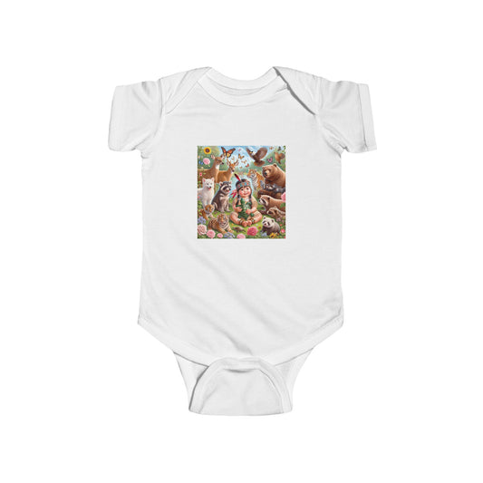 Native Pride Infant Bodysuit - Cute Animal Design - Perfect for Celebrations & Everyday Wear