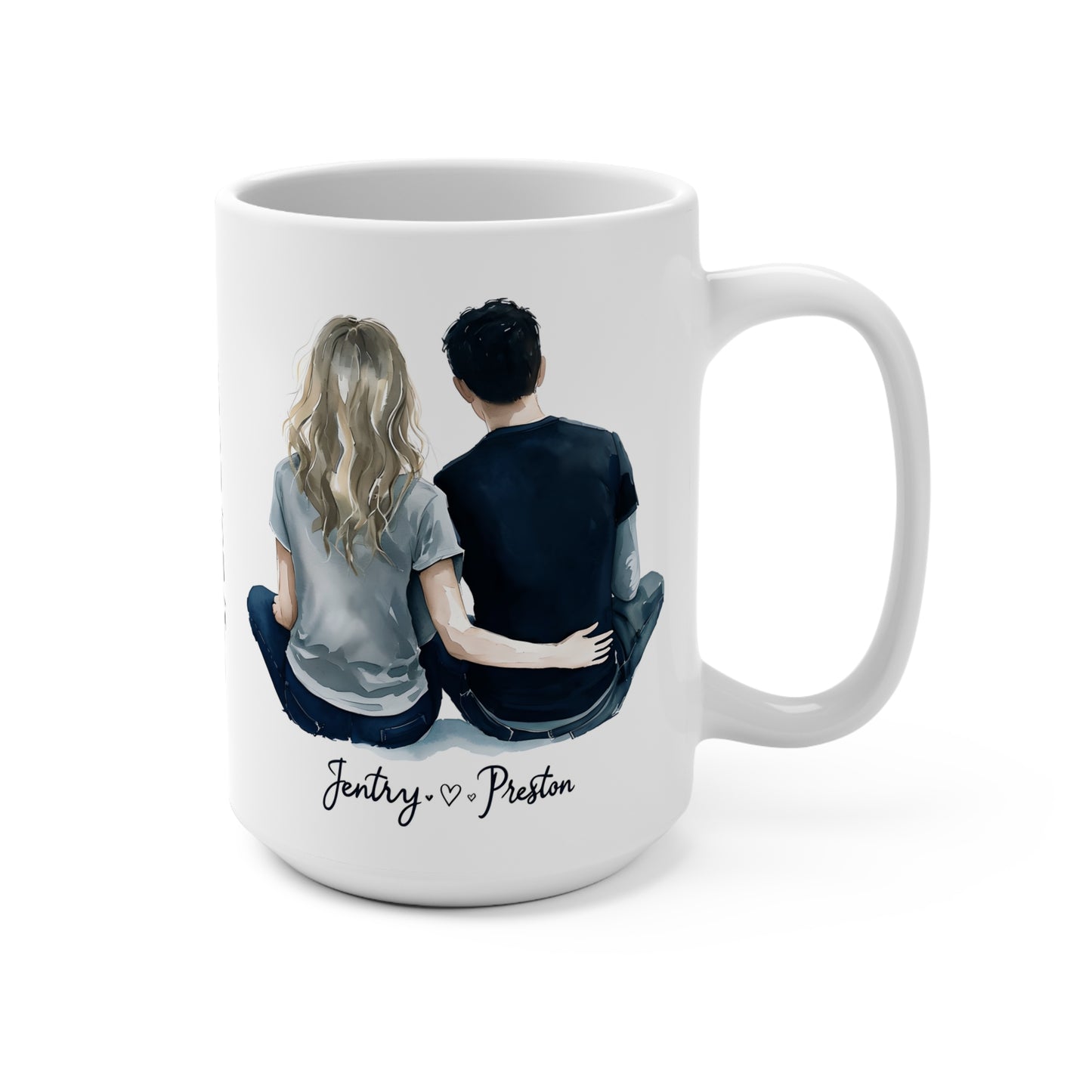 Personalized Couple Mug - Custom Name & Date