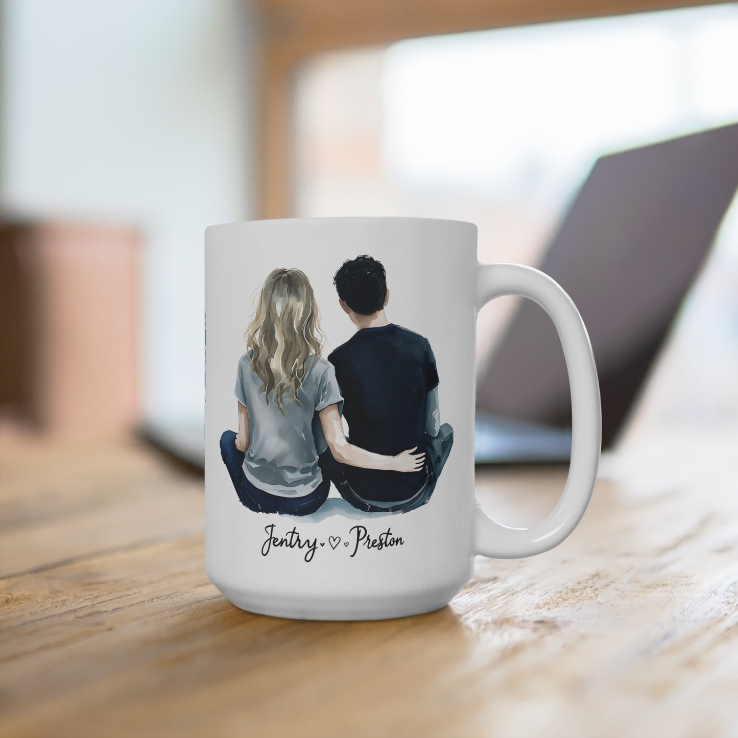 Personalized Couple Mug - Custom Name & Date