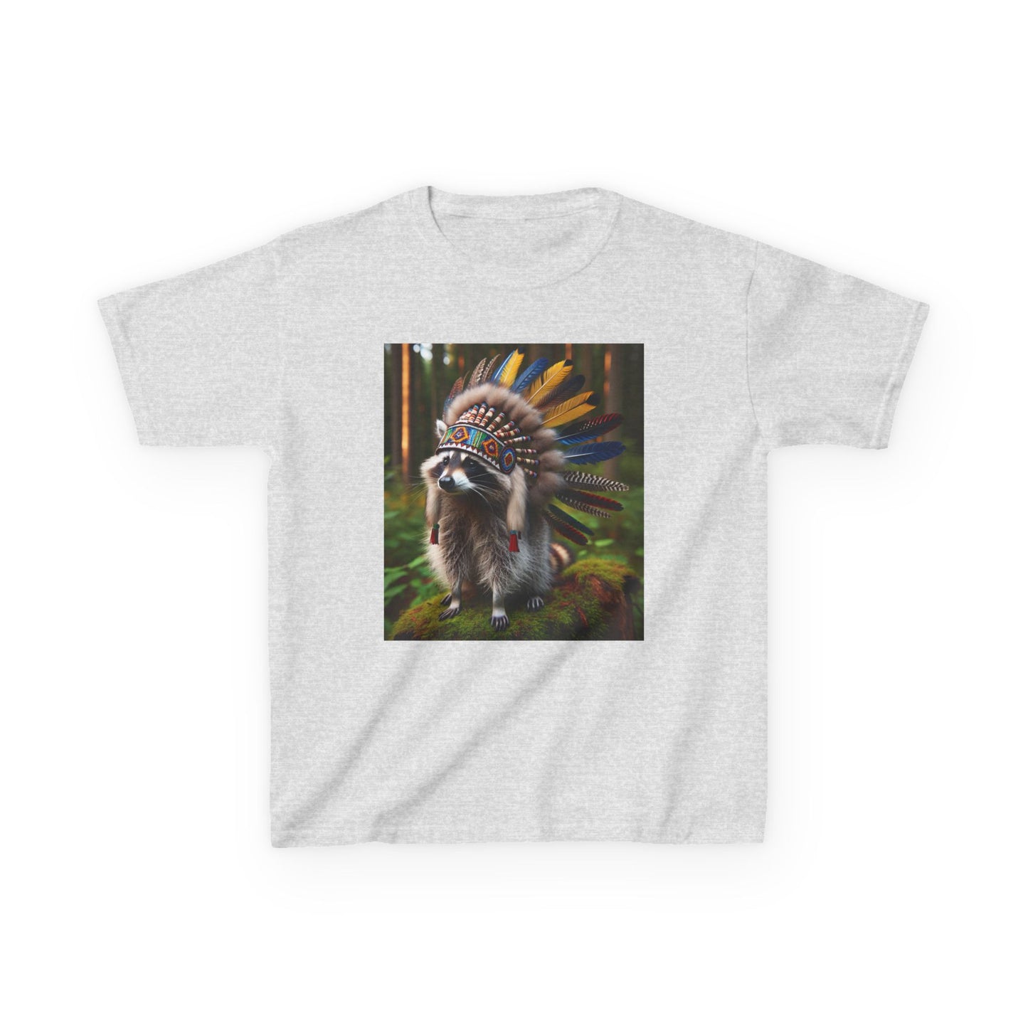 Tribal Chief Kids Heavy Cotton Tee - Fun & Unique Native American Inspired Shirt