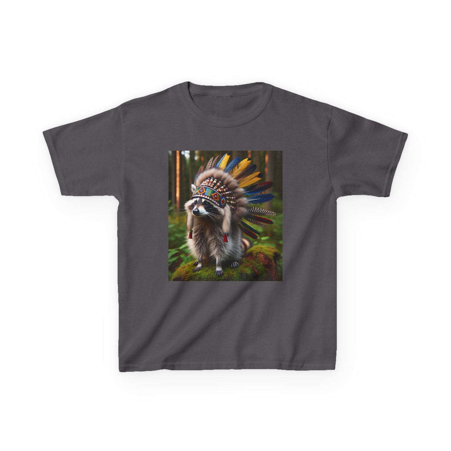 Tribal Chief Kids Heavy Cotton Tee - Fun & Unique Native American Inspired Shirt