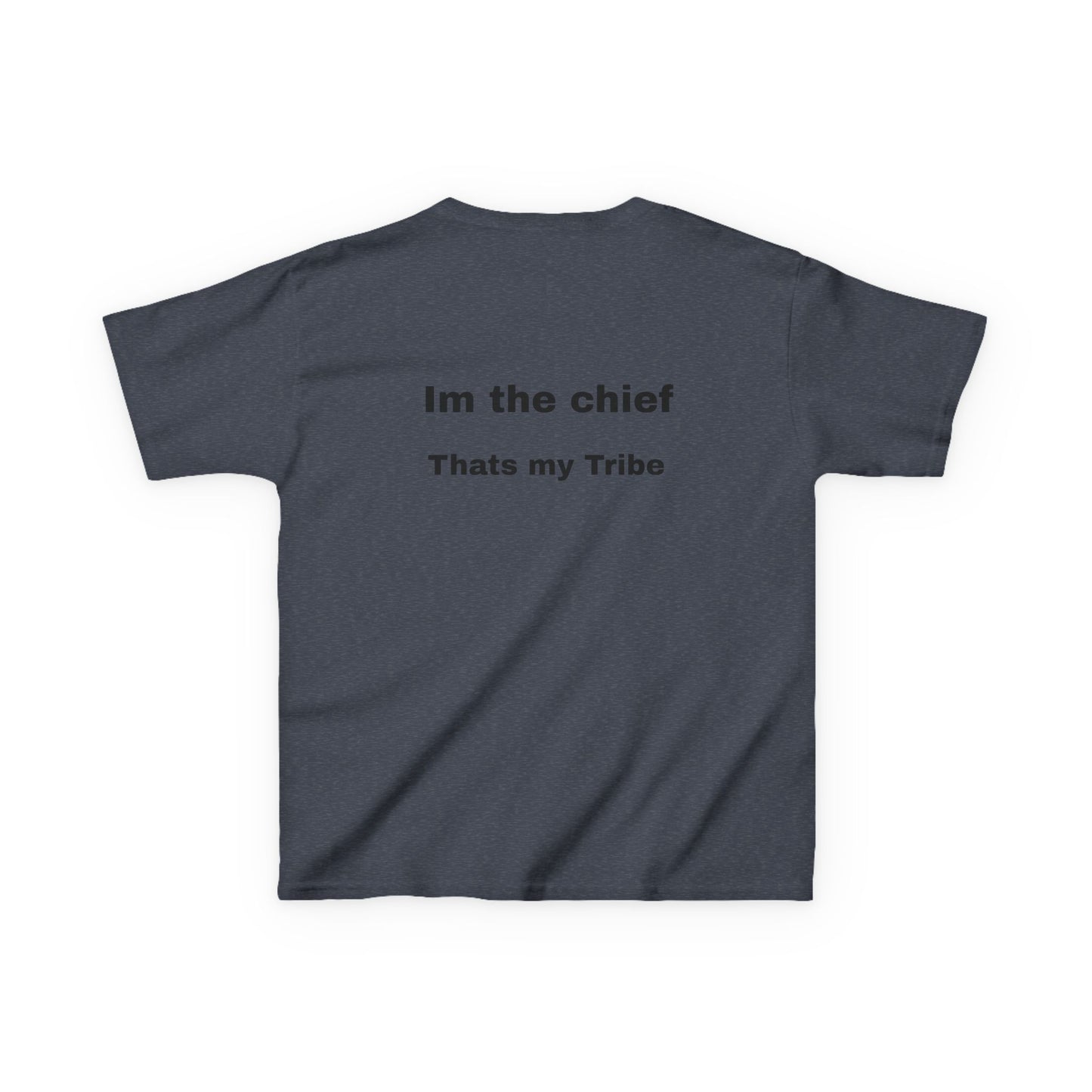 Tribal Chief Kids Heavy Cotton Tee - Fun & Unique Native American Inspired Shirt