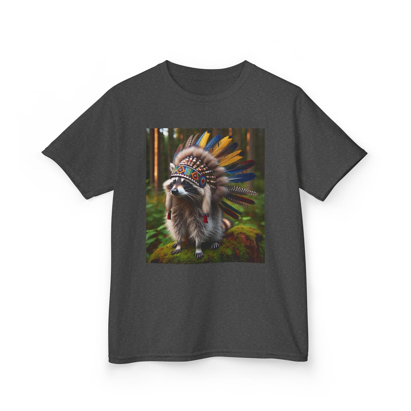 Tribal Chief Kids Heavy Cotton Tee - Fun & Unique Native American Inspired Shirt