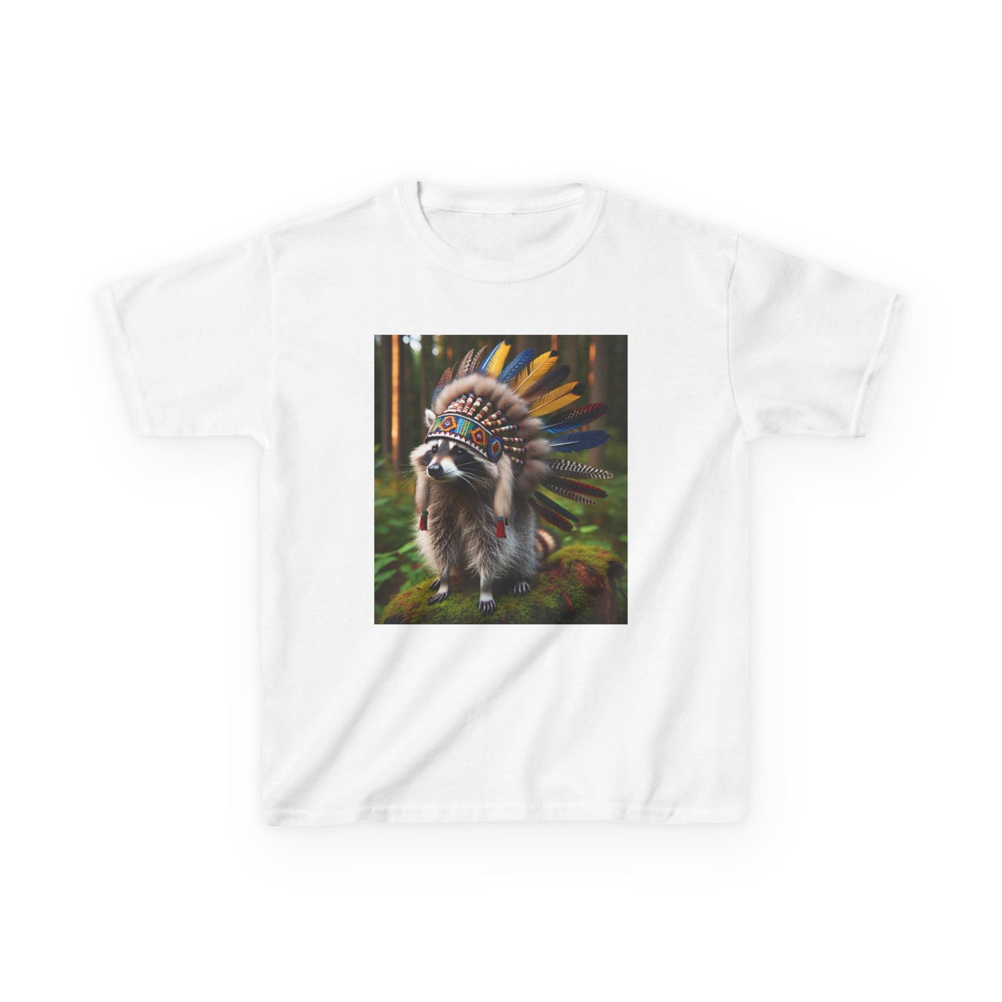 Tribal Chief Kids Heavy Cotton Tee - Fun & Unique Native American Inspired Shirt