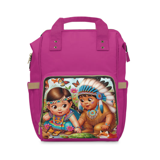 Vibrant Multifunctional Diaper Backpack with Colorful Design for Moms and Dads - Perfect for Travel and Everyday Use