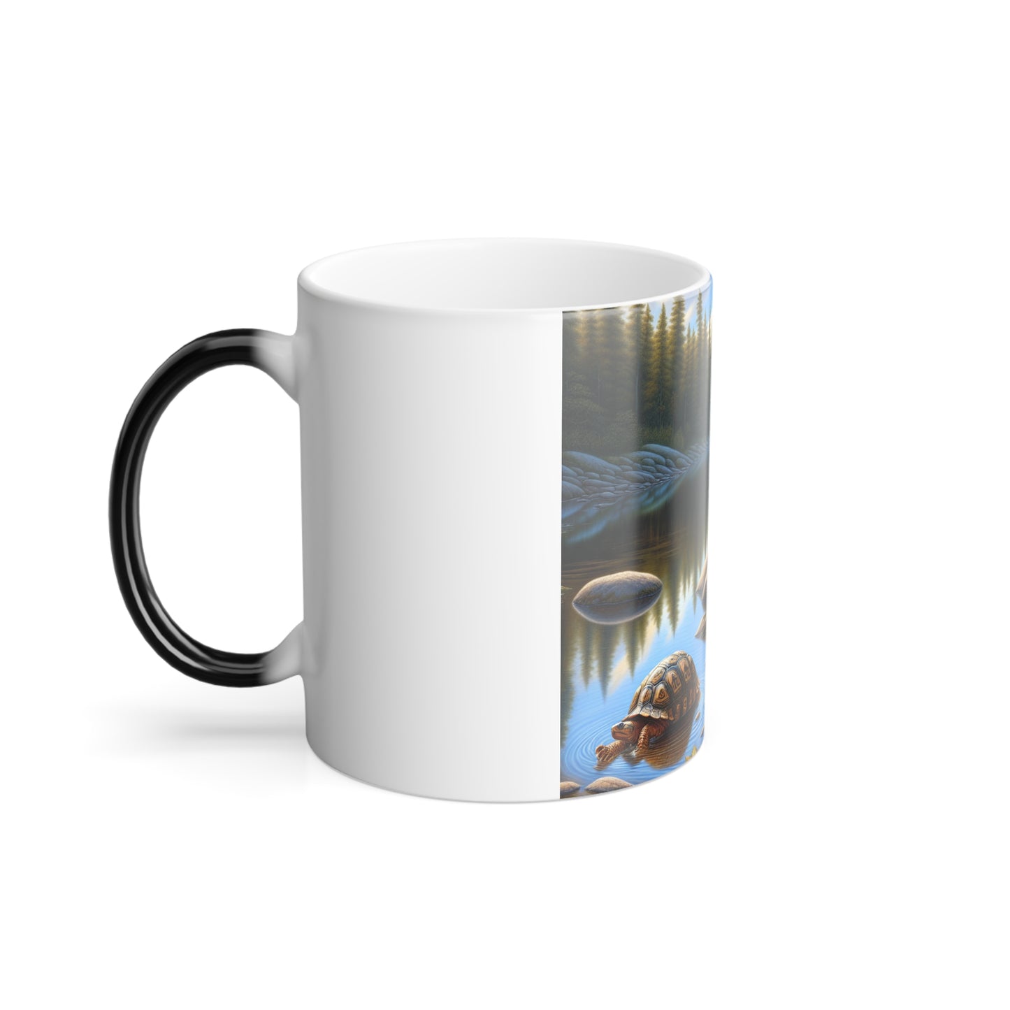 Color Morphing Mug with Native American Scenic Design - 11oz Ceramic Coffee Cup