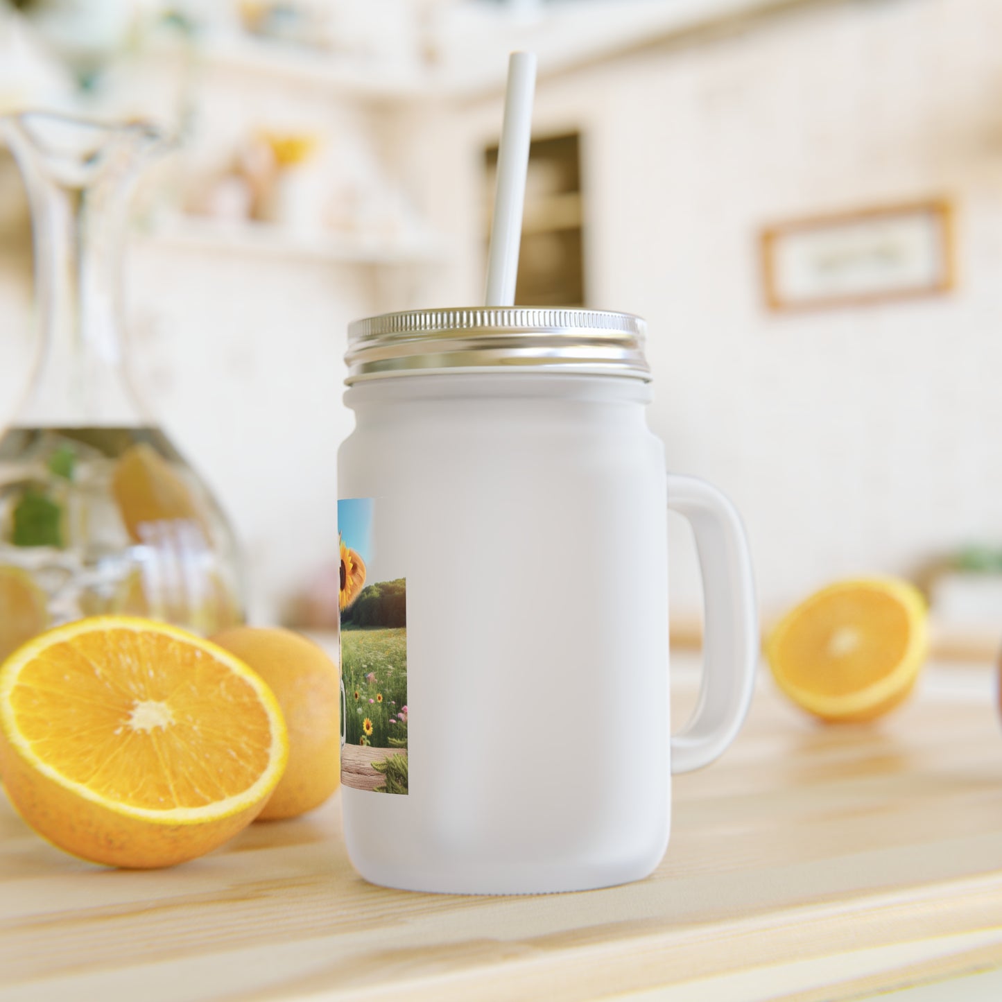 Cute Cow Mason Jar with Straw - Perfect for Farmhouse Decor & Gifts