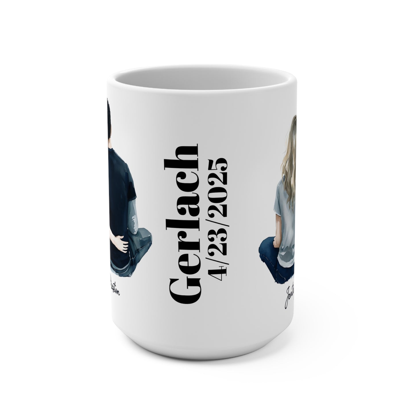 Personalized Couple Mug - Custom Name & Date