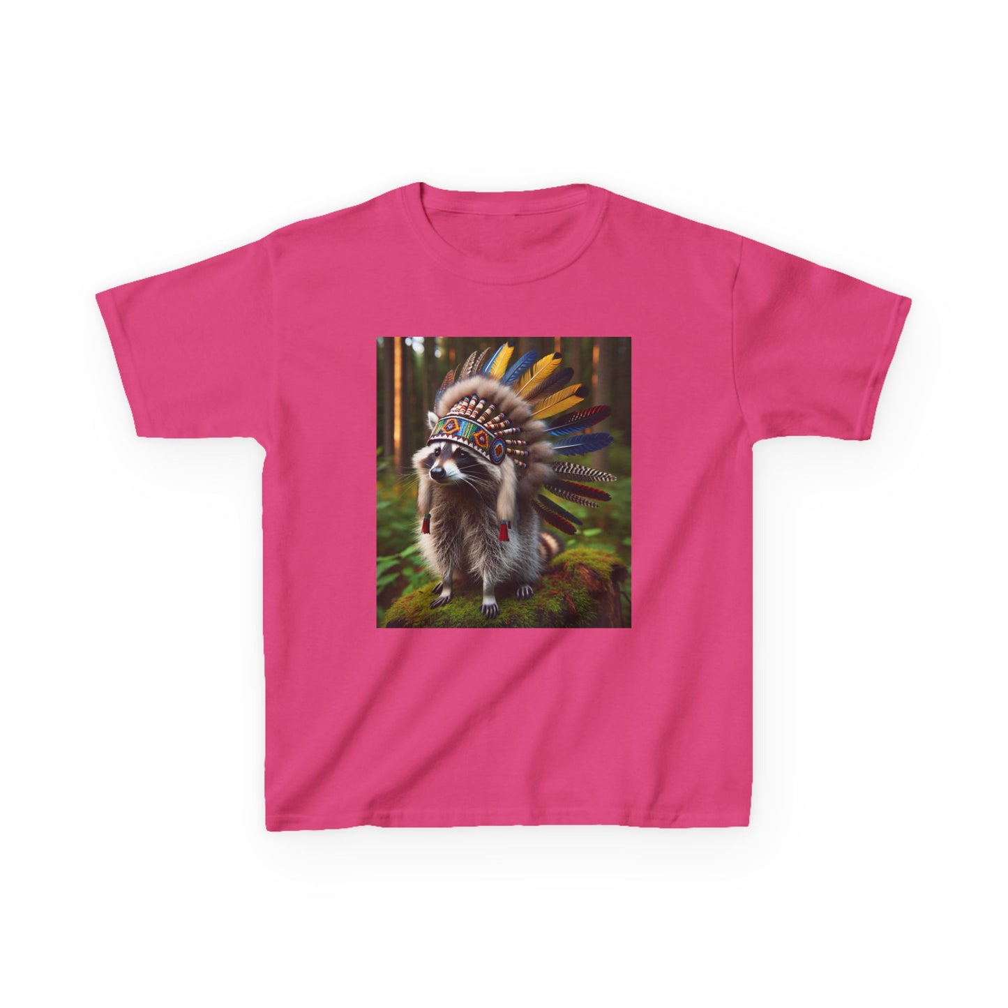 Tribal Chief Kids Heavy Cotton Tee - Fun & Unique Native American Inspired Shirt